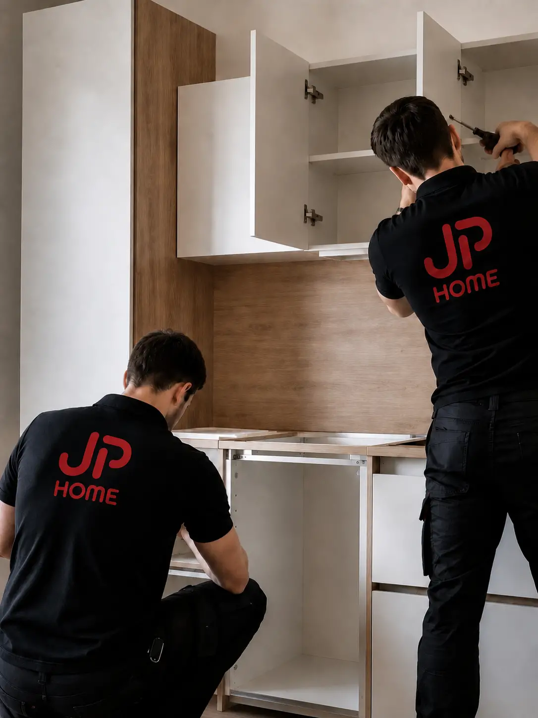 deux livreurs JP HOME +